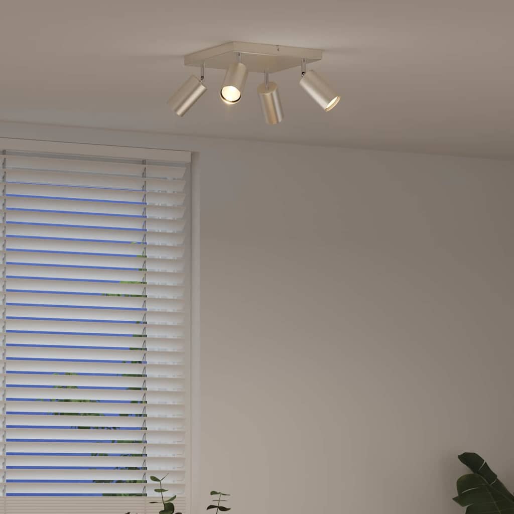 Faretto da soffitto Nichel 26 x 26 x 16 cm Metallo | homemem39