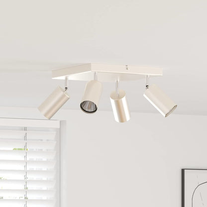 Faretto da soffitto Nichel 26 x 26 x 16 cm Metallo | homemem39