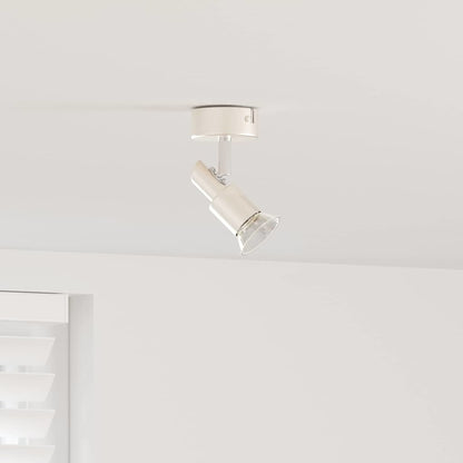Faretto da soffitto Nichel 8 x 8 x 10,5 cm Acciaio