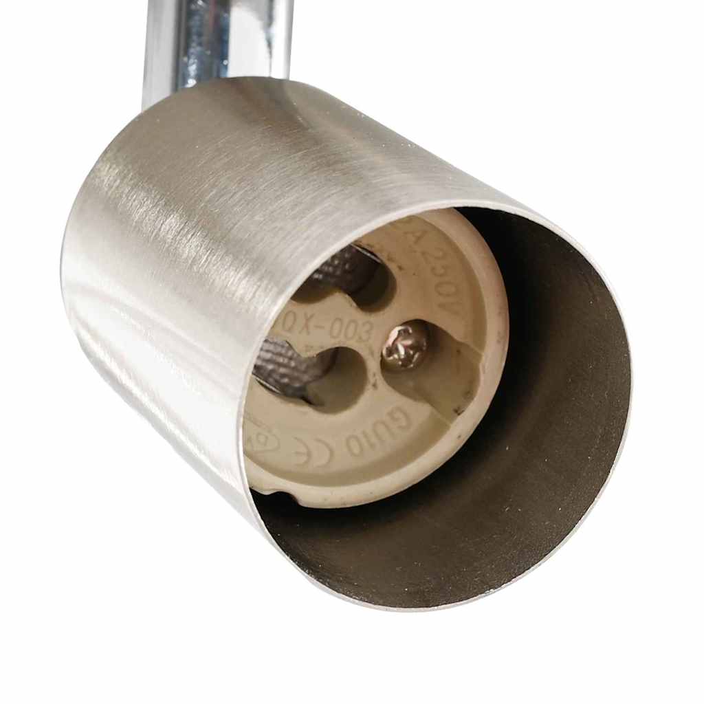 Faretto da soffitto Nickel spazzolato 12 x 8 cm Acciaio