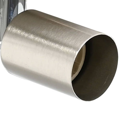 Faretto da soffitto Nickel spazzolato 12 x 8 cm Acciaio