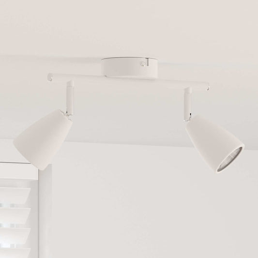 Faretto da soffitto Bianco 25.5 x 8 x 15.5 cm Acciaio