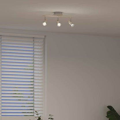 Faretto da soffitto Nichel 36,5 x 10 x 12,5 cm Metallo