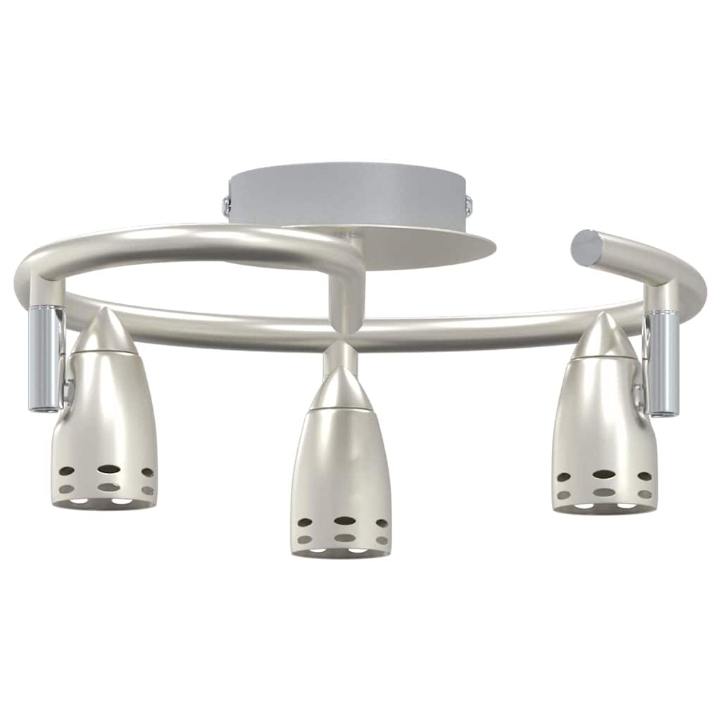 Faretto da soffitto Nichel opaco 25 x 24 x 12 cm Acciaio