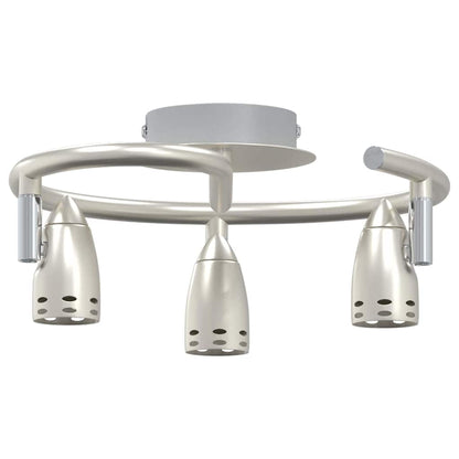 Faretto da soffitto Nichel opaco 25 x 24 x 12 cm Acciaio