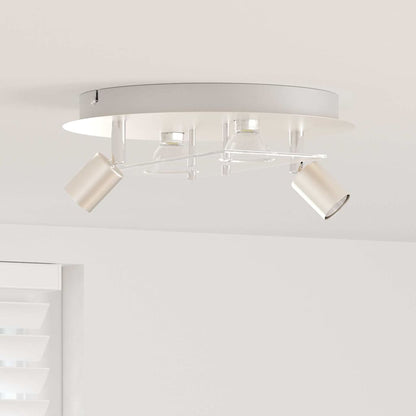 Faretto da soffitto Nichel 29 x 29 x 11 cm Acciaio e vetro | homemem39