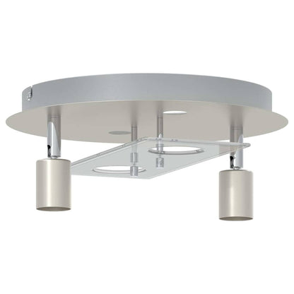 Faretto da soffitto Nichel 29 x 29 x 11 cm Acciaio e vetro | homemem39