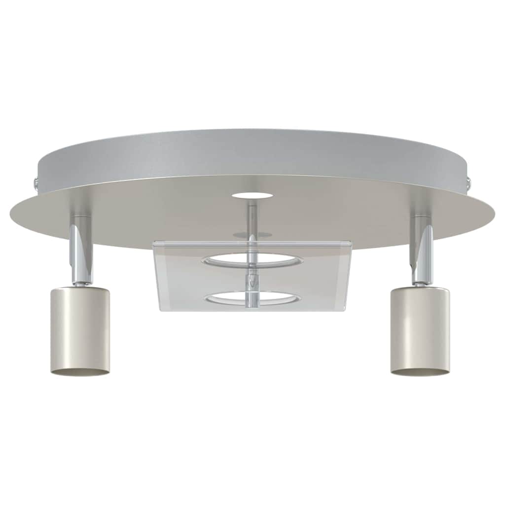 Faretto da soffitto Nichel 29 x 29 x 11 cm Acciaio e vetro | homemem39
