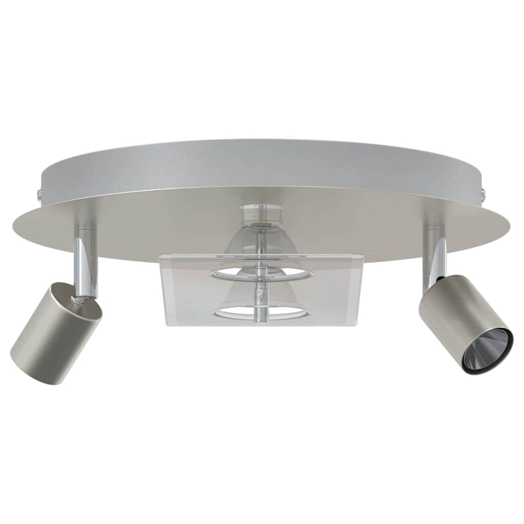 Faretto da soffitto Nichel 29 x 29 x 11 cm Acciaio e vetro | homemem39