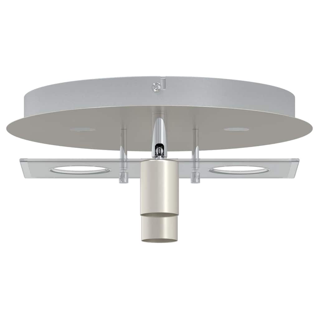 Faretto da soffitto Nichel 29 x 29 x 11 cm Acciaio e vetro | homemem39