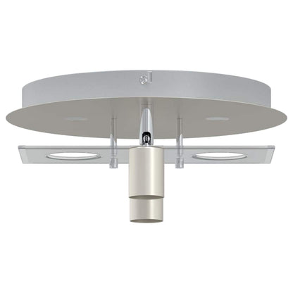 Faretto da soffitto Nichel 29 x 29 x 11 cm Acciaio e vetro | homemem39