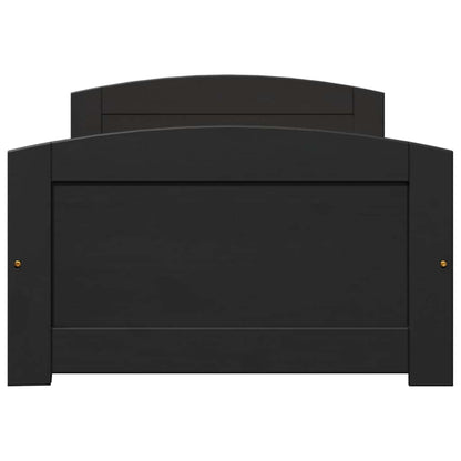 Dormeuse con 2 Cassetti senza Materasso Nero 90x200 cm IRUN | homemem39