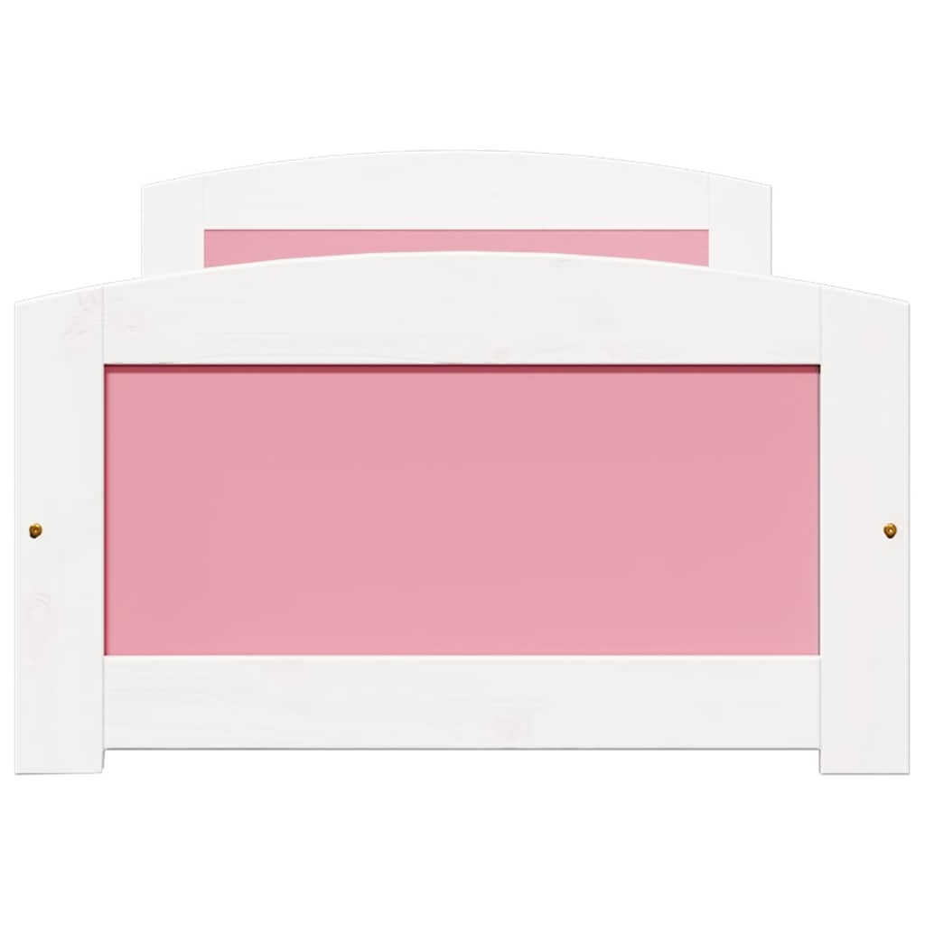 Dormeuse 2 Cassetti senza Materasso Bianco&Rosa 90x200 cm IRUN | homemem39
