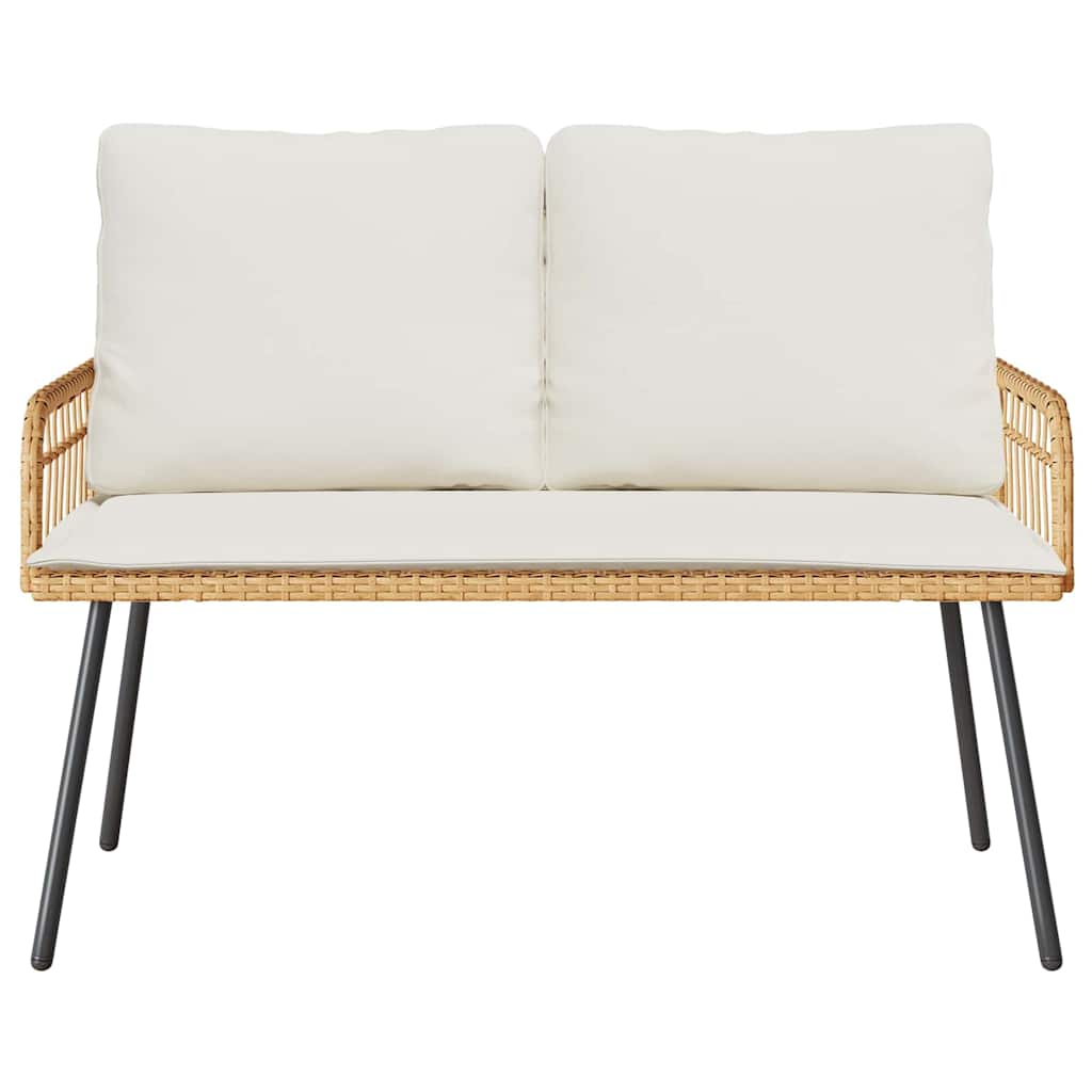 Panchina da giardino Marrone 114 x 64 x 78cm Metallo