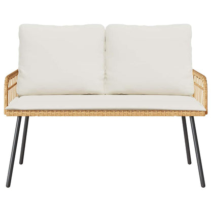 Panchina da giardino Marrone 114 x 64 x 78cm Metallo