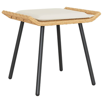 Panca da Giardino 2 pcs Marrone 50 x 40 x 45cm Poliestere