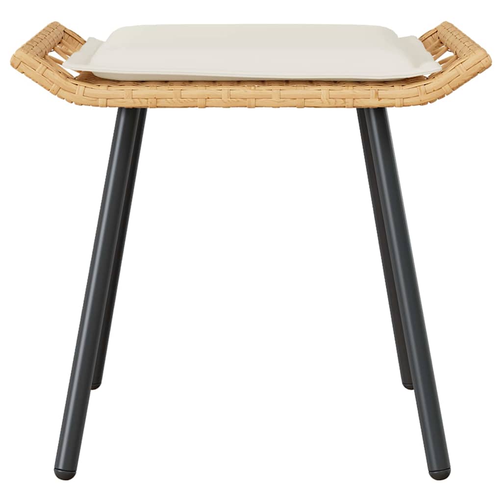 Panca da Giardino 2 pcs Marrone 50 x 40 x 45cm Poliestere