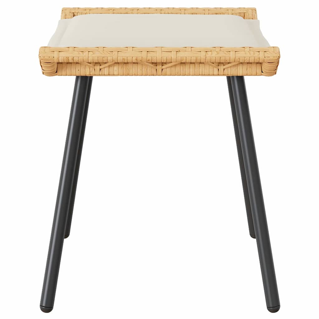 Panca da Giardino 2 pcs Marrone 50 x 40 x 45cm Poliestere