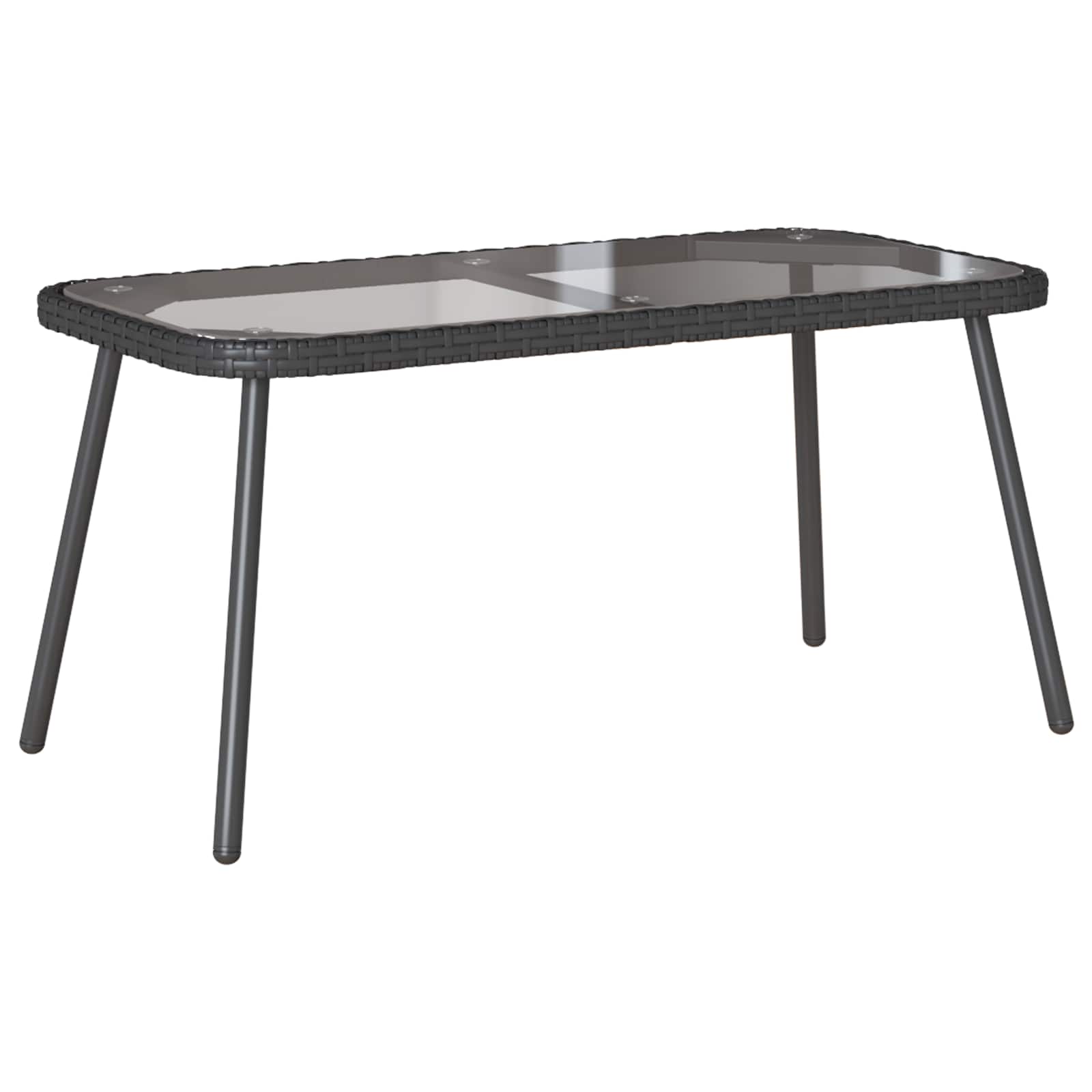 Tavolino da salotto Nero 90 x 45 x 43 cm polyrattan | homemem39