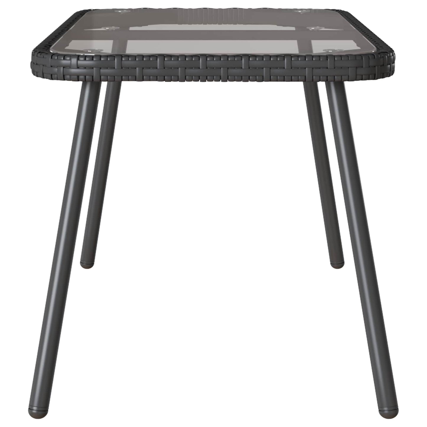 Tavolino da salotto Nero 90 x 45 x 43 cm polyrattan | homemem39
