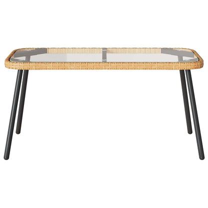 Tavolino da salotto Marrone e Nero 90 x 45 x 43 cm polyrattan | homemem39
