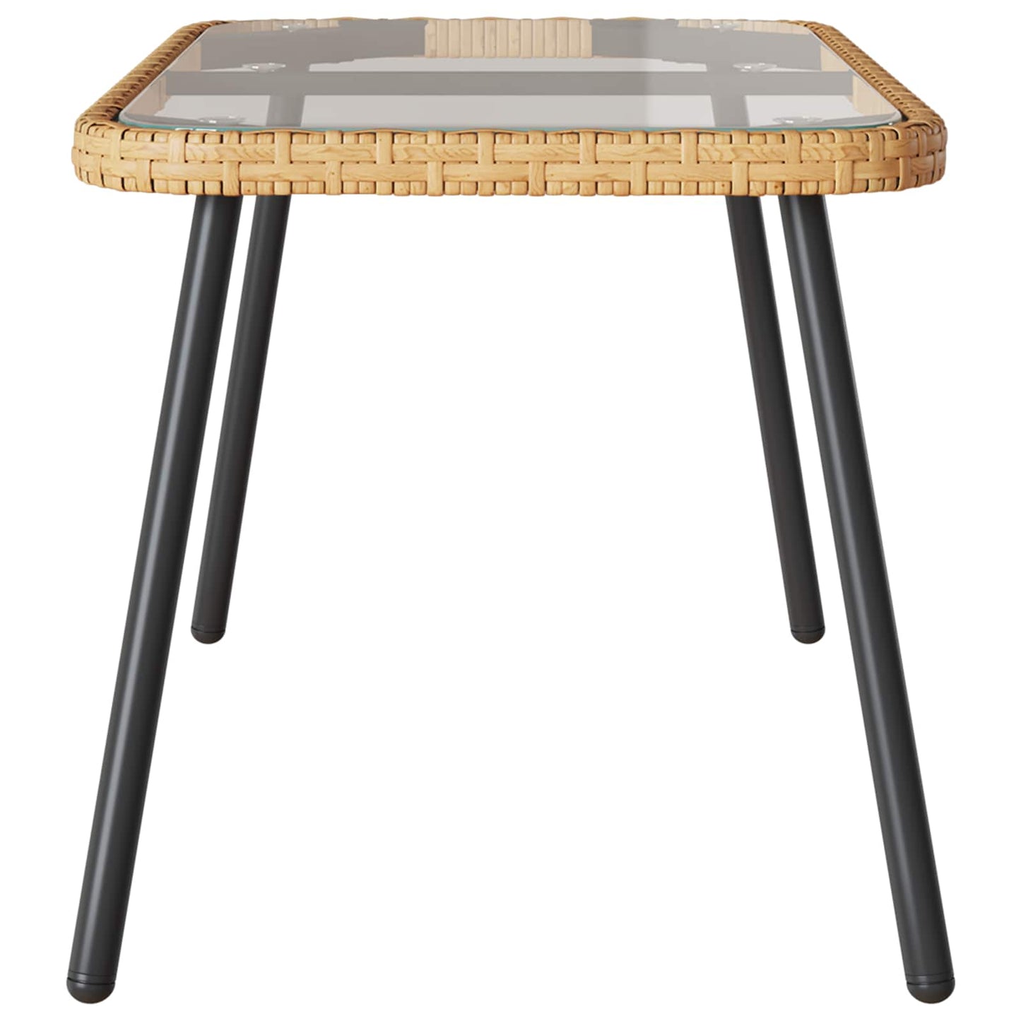 Tavolino da salotto Marrone e Nero 90 x 45 x 43 cm polyrattan | homemem39