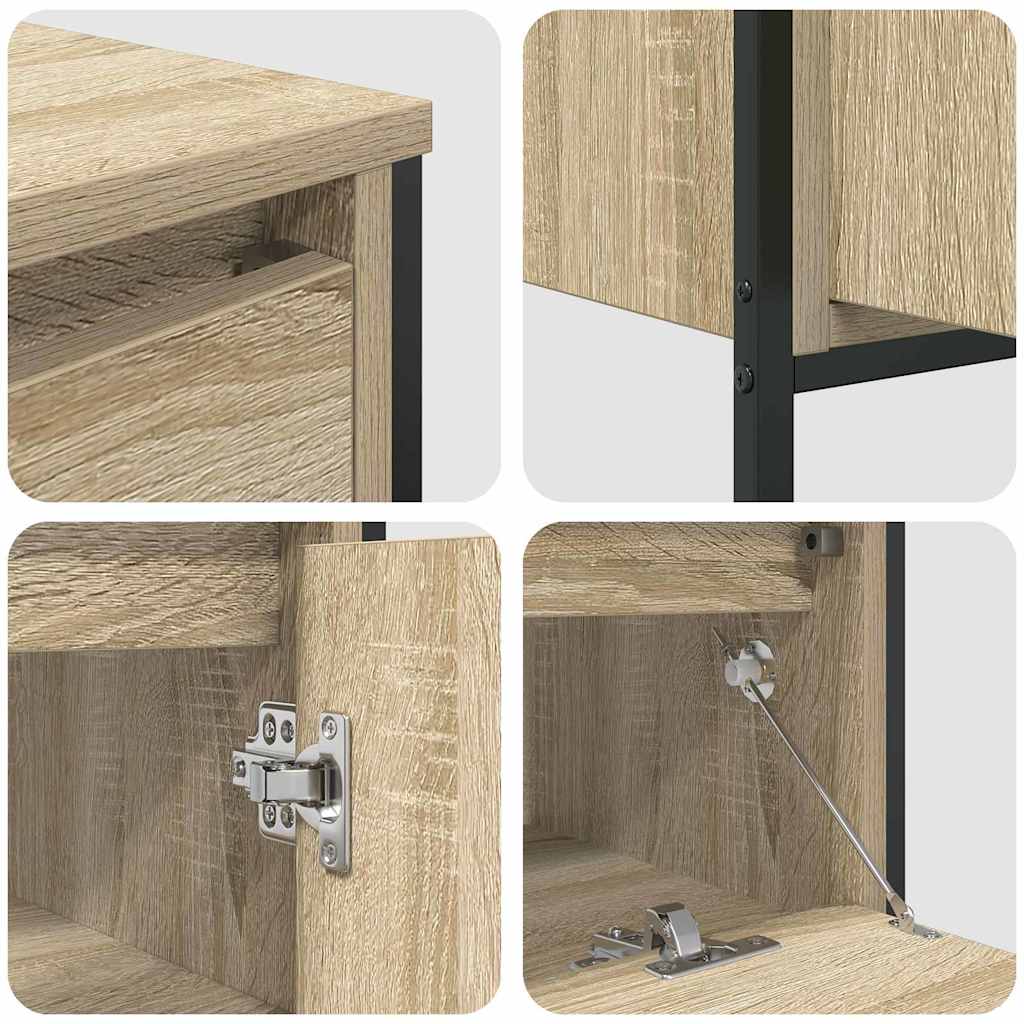 Set di mobili per il bagno con cassetto 3 pcs Rovere Sonoma | homemem39