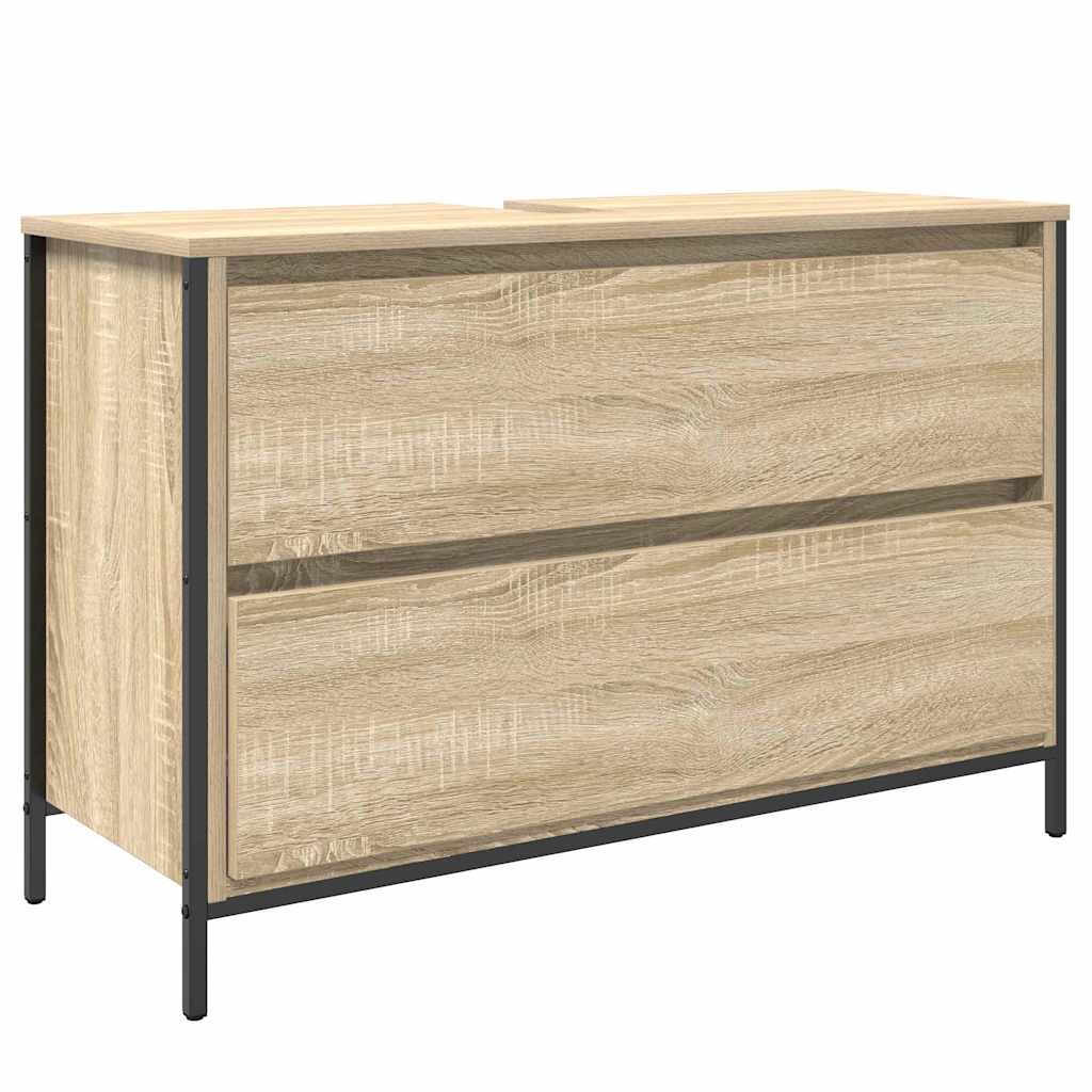 Set di mobili per il bagno con cassetto 3 pcs Rovere Sonoma | homemem39