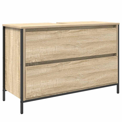 Set di mobili per il bagno con cassetto 3 pcs Rovere Sonoma | homemem39
