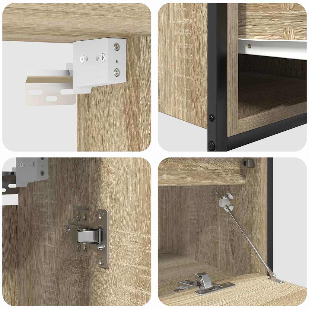 Set di mobili per il bagno 5 pcs Beige Legno multistrato | homemem39