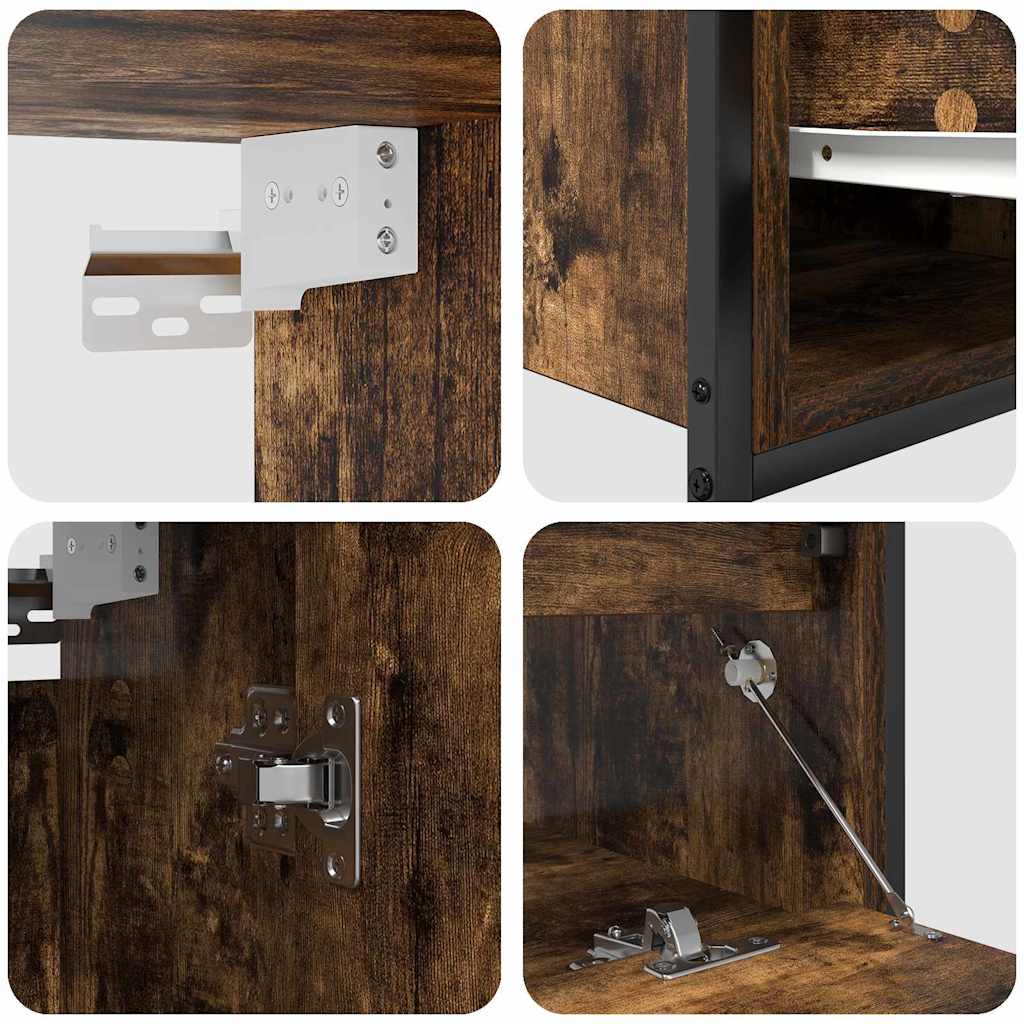 Set di mobili per il bagno 5 pcs Marrone Legno multistrato | homemem39