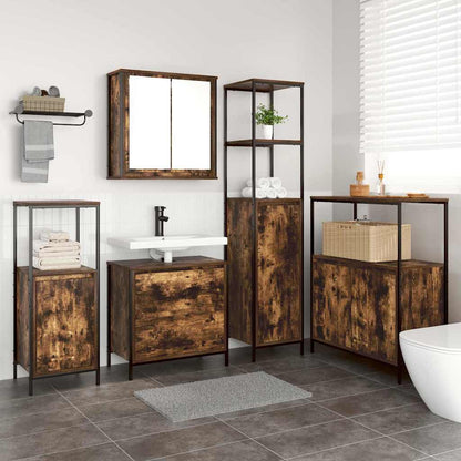 Set di mobili per il bagno 5 pcs Marrone 76.5 x 35 x 95 cm
