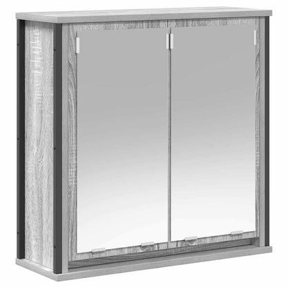 Set di mobili per il bagno 5 pcs Grigio Legno multistrato | homemem39