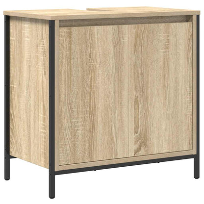 Set Mobili da Bagno 2 pz Rovere Sonoma in Legno Multistrato | homemem39