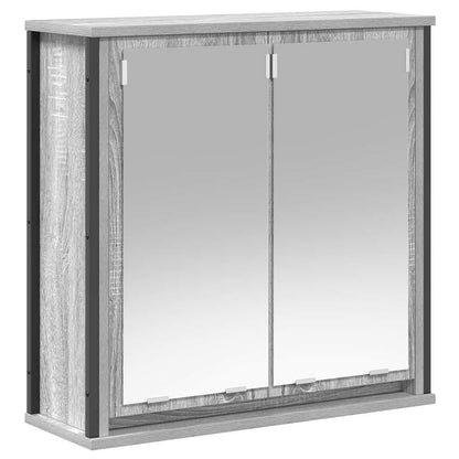 Set Mobili da Bagno 2 pz Grigio Sonoma in Legno Multistrato | homemem39