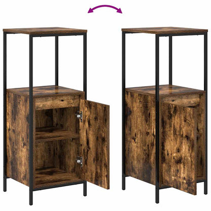 Set di mobili per il bagno 3 pcs Rovere Affumicato e Nero | homemem39