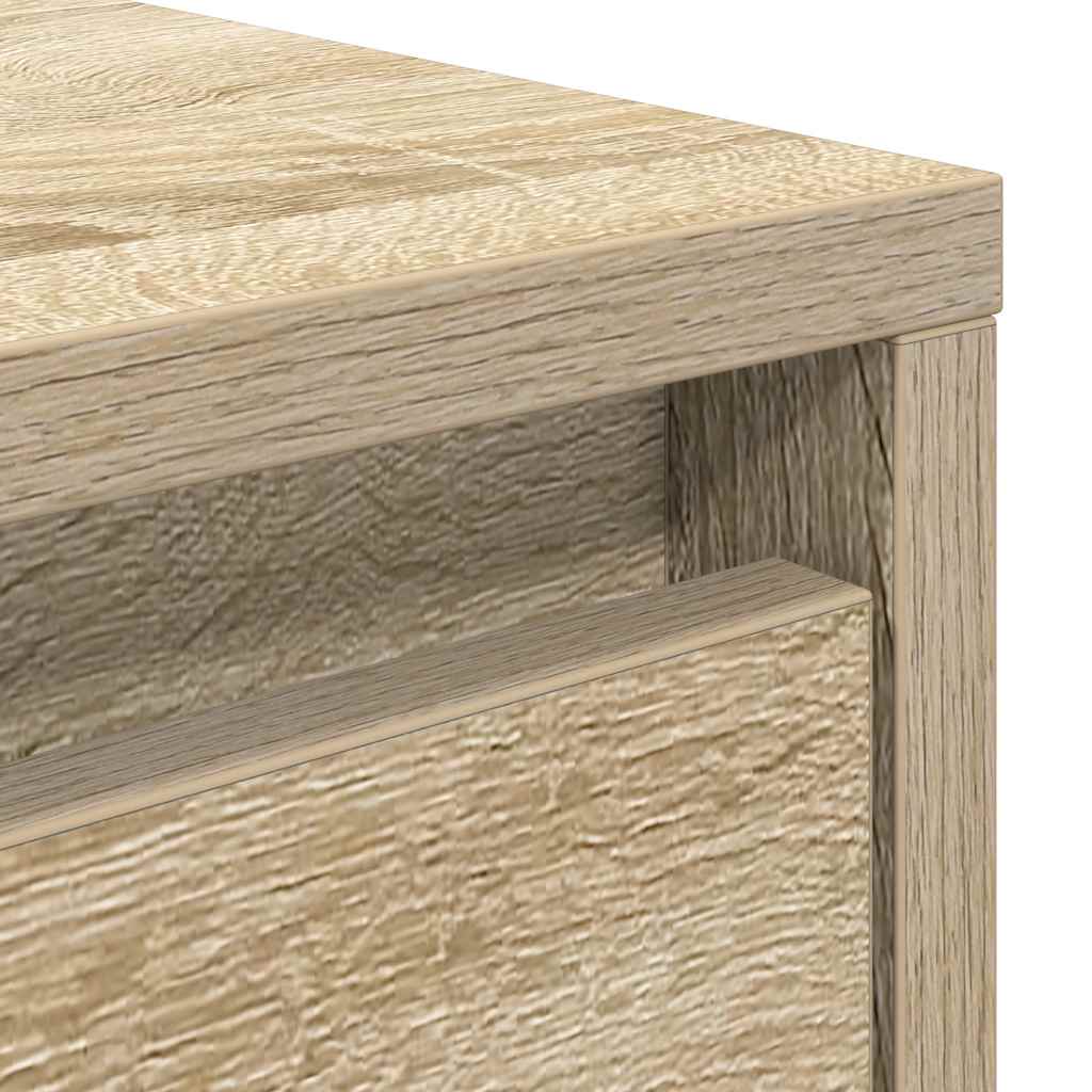 Tavolino da Salotto con Cassetti Rovere Sonoma 100x100x40 cm | homemem39