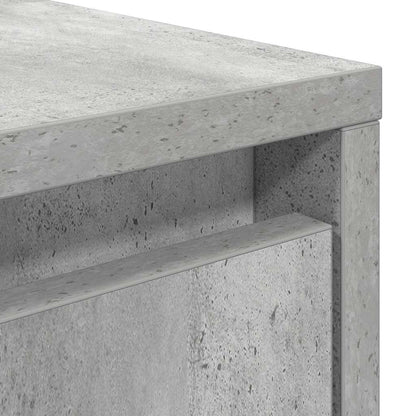 Tavolino da Salotto con Cassetti Grigio Cemento 100x100x40 cm | homemem39