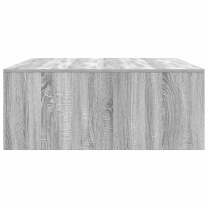 Tavolino da Salotto con Cassetti Grigio Sonoma 100x100x40 cm | homemem39