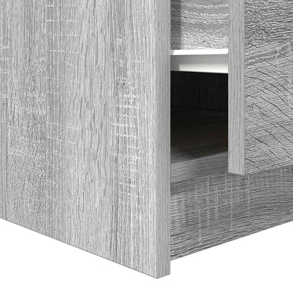 Tavolino da Salotto con Cassetti Grigio Sonoma 100x100x40 cm | homemem39