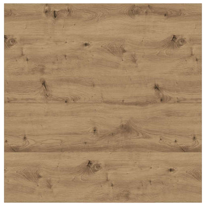 Tavolino Salotto con Cassetti Rovere Artigianale 100x100x40 cm | homemem39