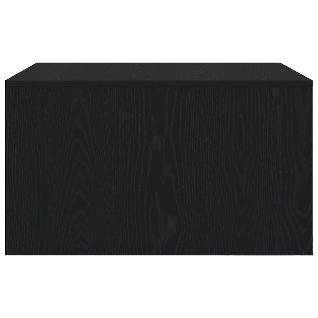 Tavolino da Salotto con Cassetti Rovere Nero 70,5x70x40 cm | homemem39