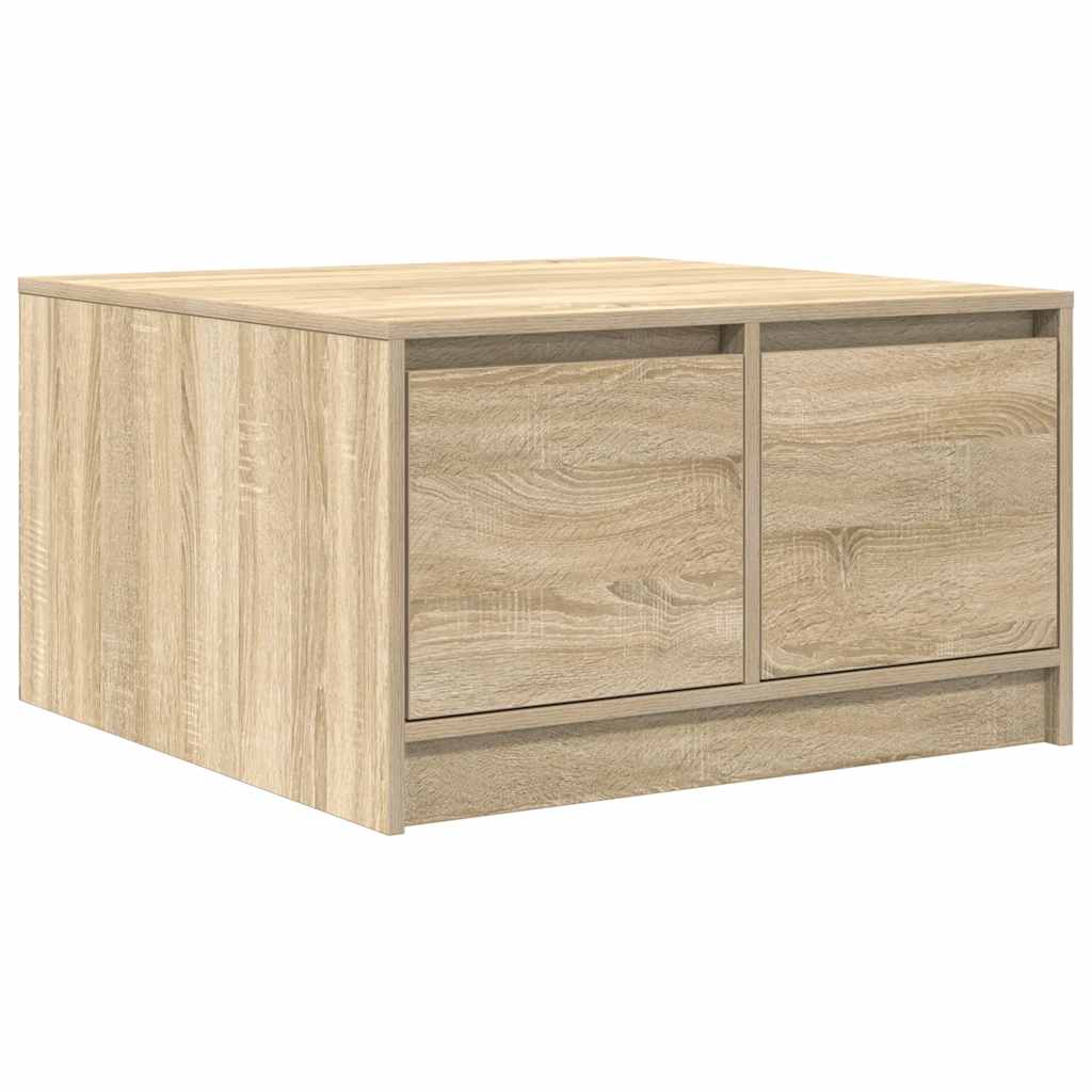 Tavolino da Salotto con Cassetti Rovere Sonoma 70,5x70x40 cm | homemem39