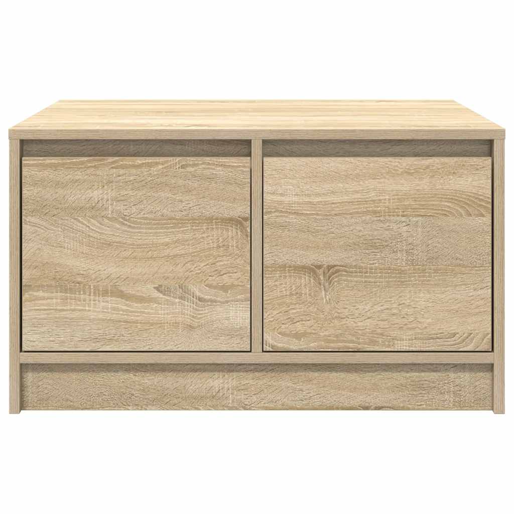 Tavolino da Salotto con Cassetti Rovere Sonoma 70,5x70x40 cm