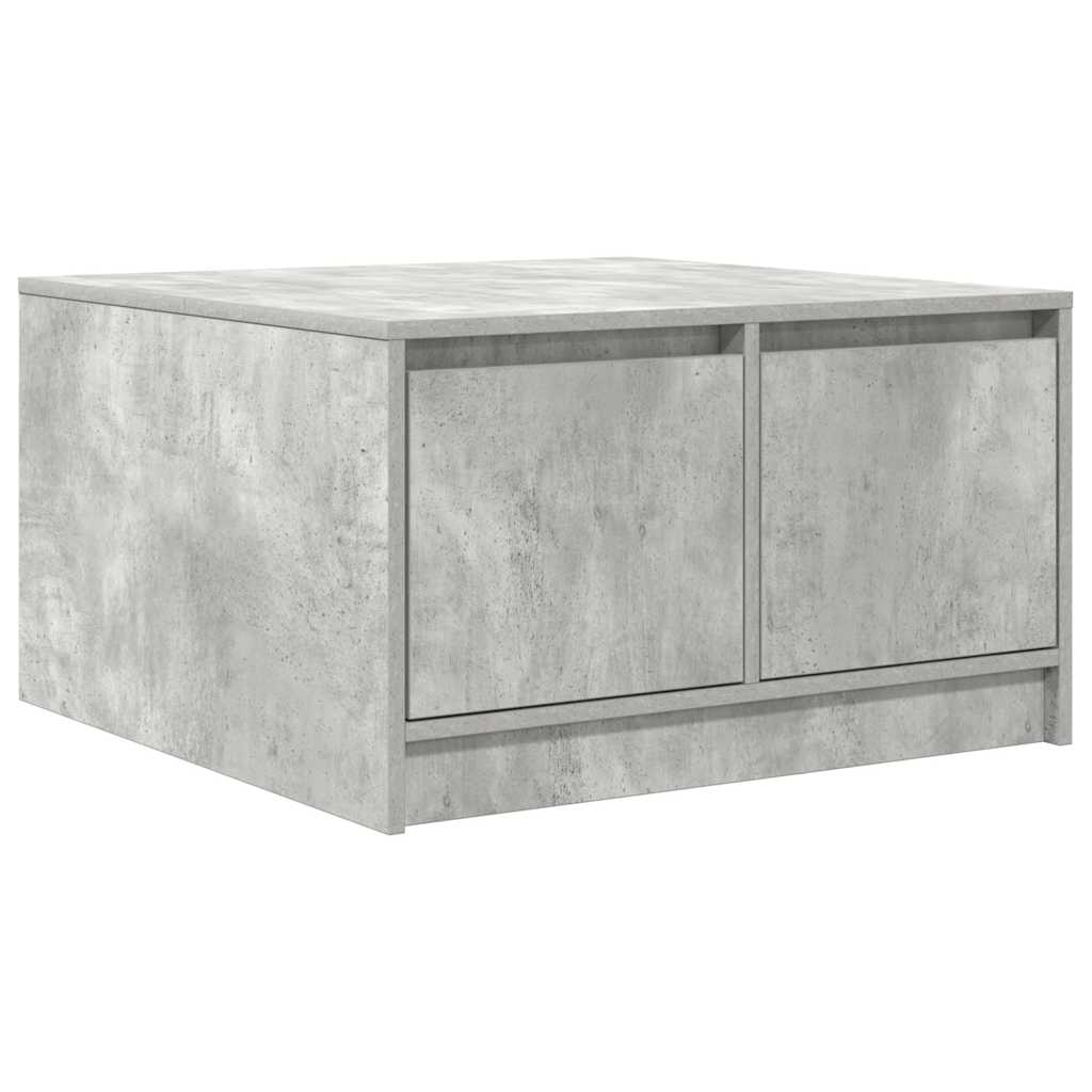 Tavolino da Salotto con Cassetti Grigio Cemento 70,5x70x40 cm | homemem39