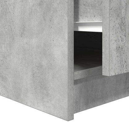 Tavolino da Salotto con Cassetti Grigio Cemento 70,5x70x40 cm | homemem39