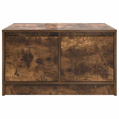 Tavolino da Salotto con Cassetti Rovere Fumo 70,5x70x40 cm | homemem39