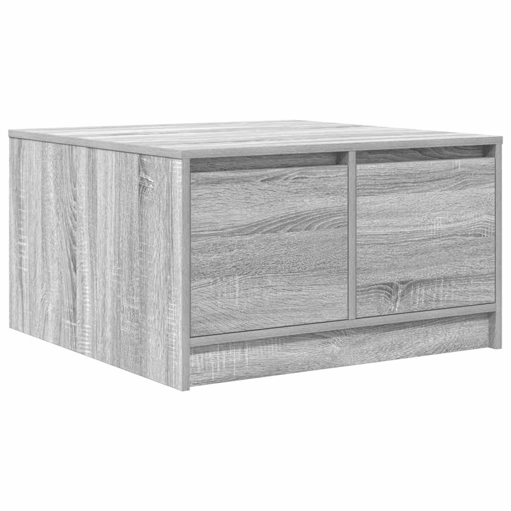 Tavolino da Salotto con Cassetti Grigio Sonoma 70,5x70x40 cm | homemem39