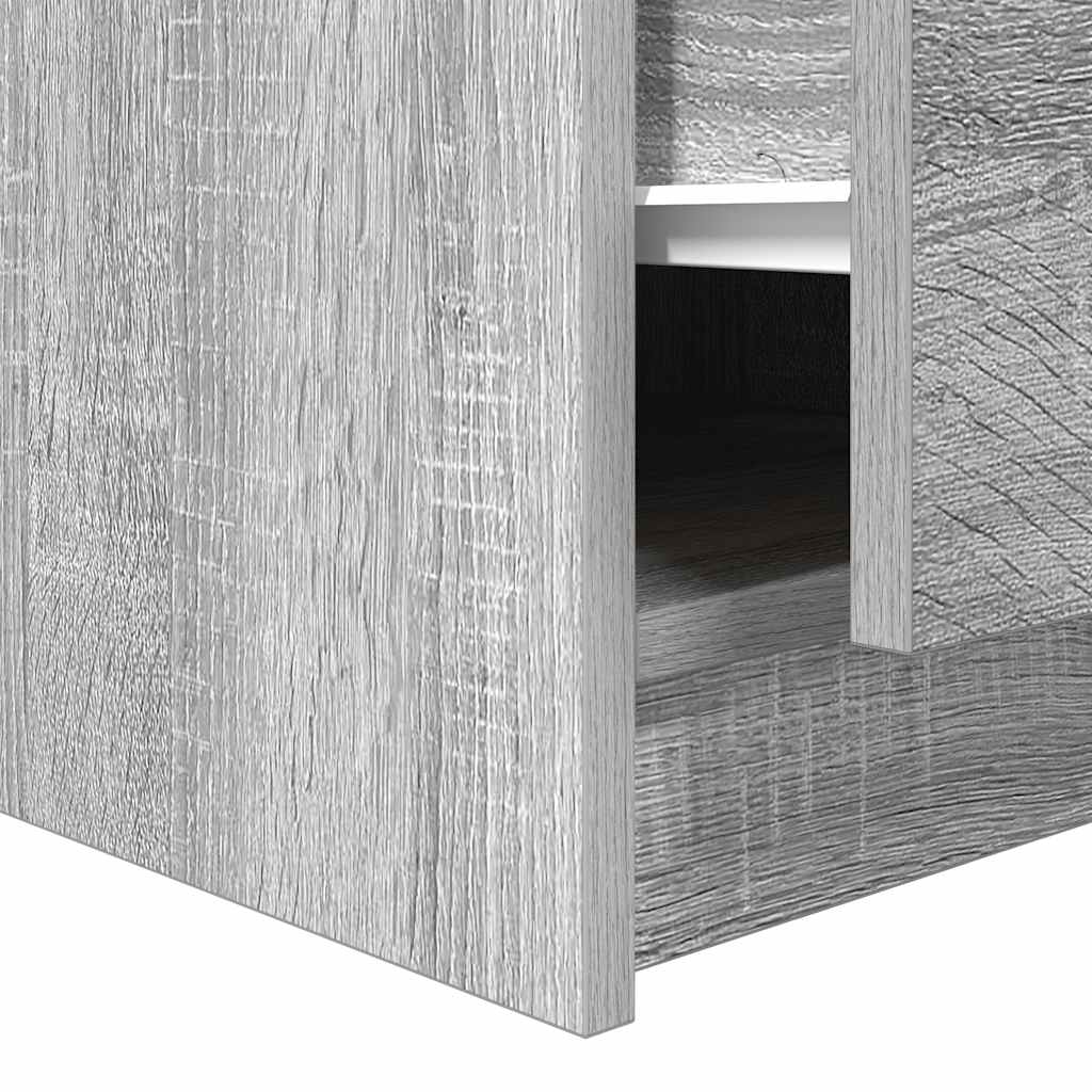 Tavolino da Salotto con Cassetti Grigio Sonoma 70,5x70x40 cm | homemem39