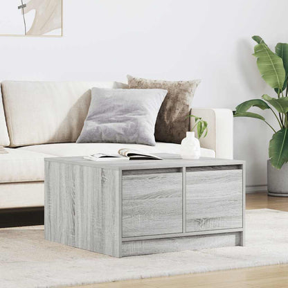 Tavolino da Salotto con Cassetti Grigio Sonoma 70,5x70x40 cm | homemem39